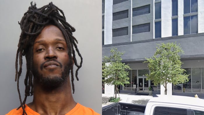 Man accused of loitering at downtown Miami high-rise, striking police officer