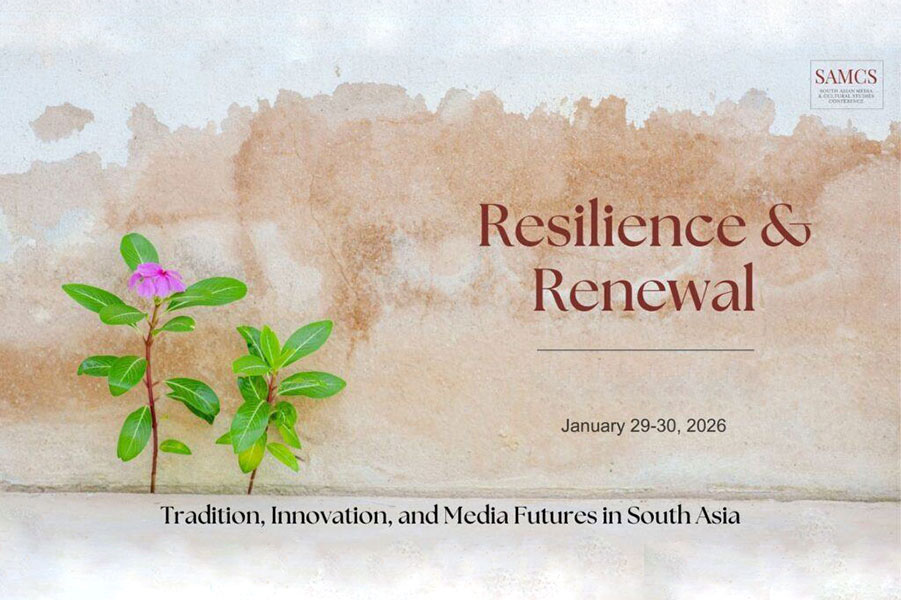 The FSU College of Communication and Information will host the 12th annual South Asian Media and Cultural Studies (SAMCS) Conference Jan. 29 and 30. This year's conference theme is "Resilience and Renewal: Tradition, Innovation, and Media Futures in South Asia." For more information, visit bit.ly/samcs26.