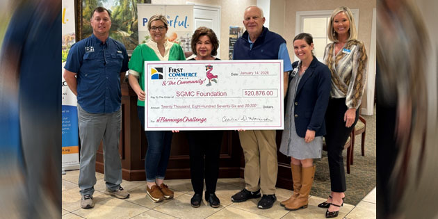 First Commerce, SGMC raise thousands with #FlamingoChallenge