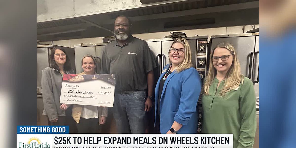 Tallahassee chapter of Woodmen Life donate $25K to help expand Meals on Wheels kitchen