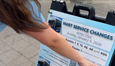 HART Route 1 fare-free pilot ending
