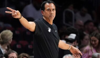 Miami Heat's Erik Spoelstra with mixed view on coaching mark