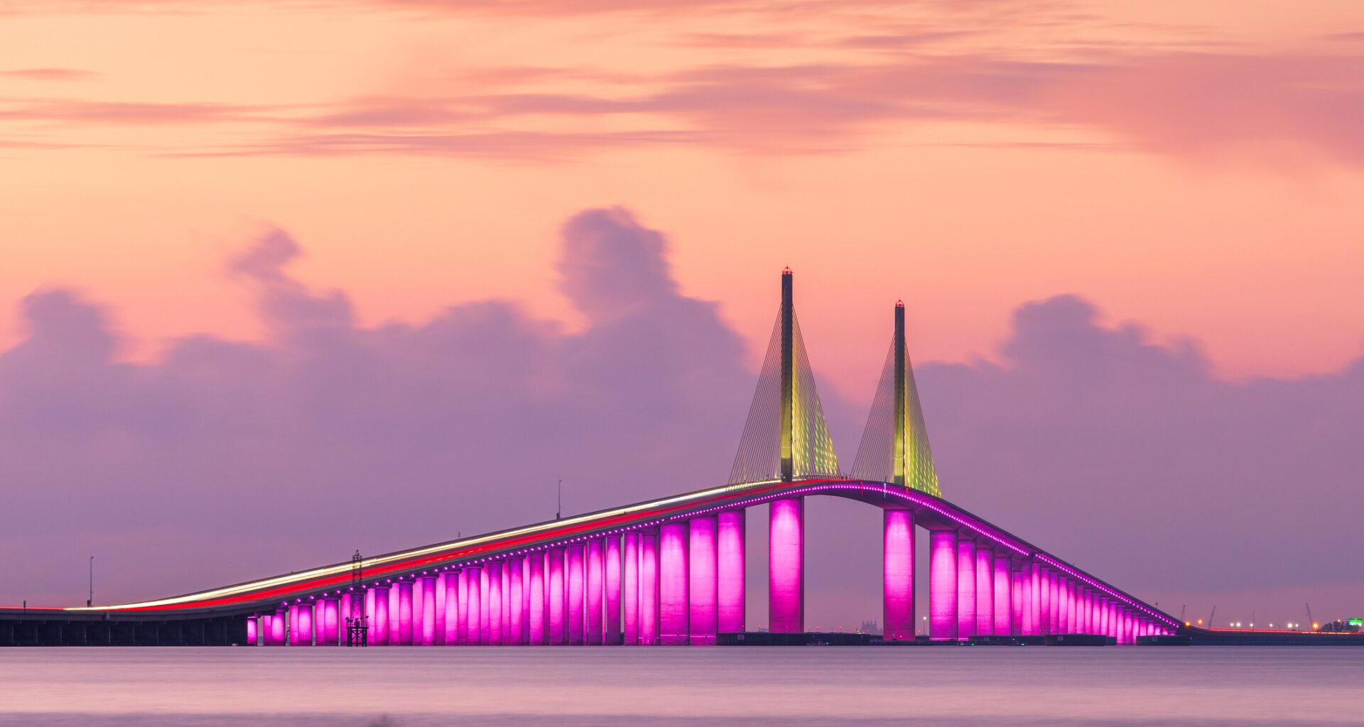 Sunshine Skyway Bridge Tampa Bay Florida St. Petersburg
