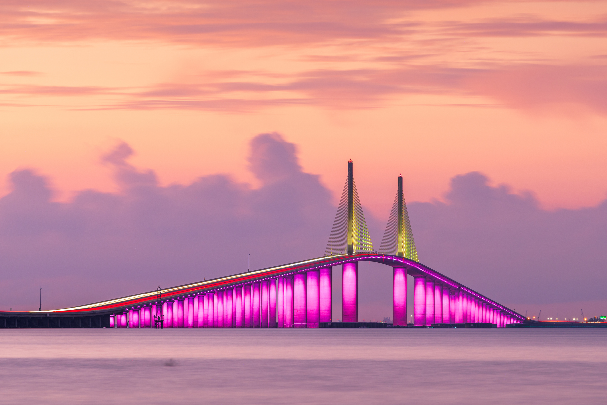 Sunshine Skyway Bridge Tampa Bay Florida St. Petersburg