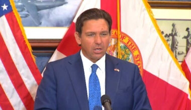 DeSantis speaks at high school in Pinellas County