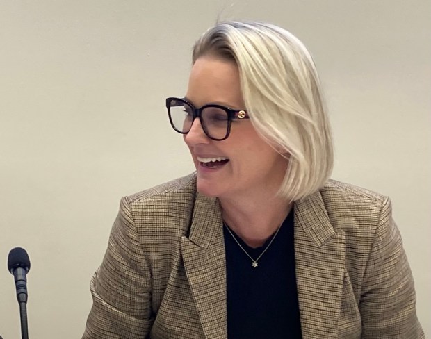 State Rep. Hillary Cassel, a Broward Republican, at a hearing of the county legislative delegation on Oct. 27, 2025. Cassel is sponsoring the proposed "No Sharia Act" in the 2026 Florida legislative session. (Anthony Man/South Florida Sun Sentinel)