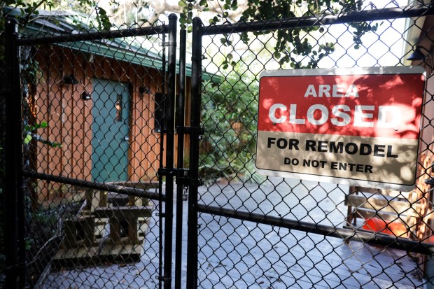 The building is closed for renovation at the Secret Woods Nature Center in Fort Lauderdale on Friday, January 9, 2026. (Carline Jean/South Florida Sun Sentinel)