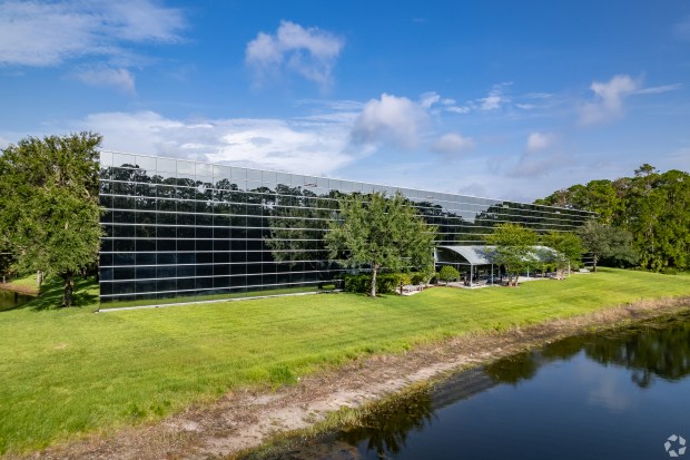 Research Commons, a four-story building in the Research Park area, totals 188,738 square feet and is one of the only privately owned buildings located within the Force Protection Zone and adjacent to the Naval Air Systems Command (NAVAIR). (Courtesy of Cross Ocean Partners)