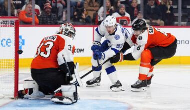 Banged-up Flyers drubbed in first game of ‘doubleheader’ with Tampa Bay
