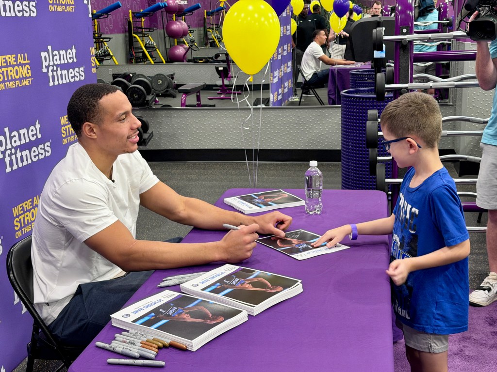 Desmond Bane meets and greets with Orlando Magic fans