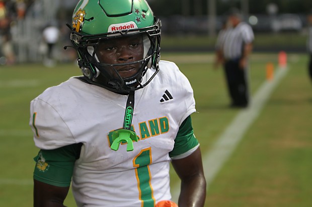 DeLand senior Marceles Carey is the Sentinel's 2025 Offensive Player of the Year. (Chris Hays/Orlando Sentinel)