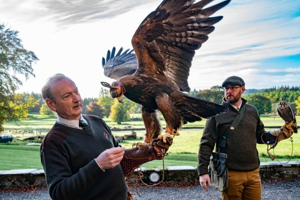 "Meet the Buchanans" tells a story about the Clan Buchanan's first chief in 300 years, complete with an eagle at the inauguration ceremony. The film is screening at Enzian Theatre on Jan. 15. (Courtesy of Michele Dillon)
