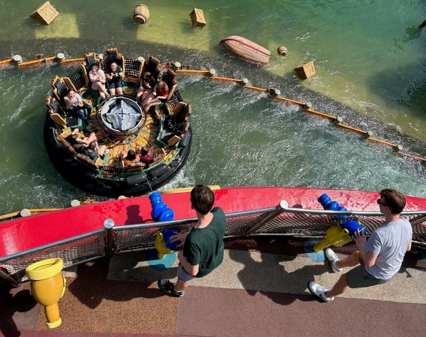 Popeye & Bluto's Bilge-Rat Barges, Universal's Islands of Adventure.Stock photo, taken mid-2023.