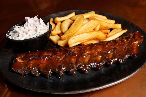 Baby back ribs are shown at Black Jack's Rum Bar & Grille in the Flagler Village neighborhood of Fort Lauderdale on Monday, Jan. 26, 2026. (Amy Beth Bennett / South Florida Sun Sentinel)
