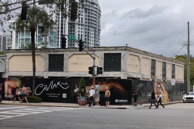 Marc Falsetto is opening a new over the top restaurant, the Caviar Club on Las Olas Blvd in Fort Lauderdale photographed on Wednesday January 14, 2026. (Mike Stocker/South Florida Sun Sentinel)