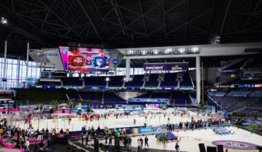 The Panthers will host the Rangers in the first outdoor NHL hockey game ever in Florida on Friday at loanDepot Park, home of the Miami Marlins.