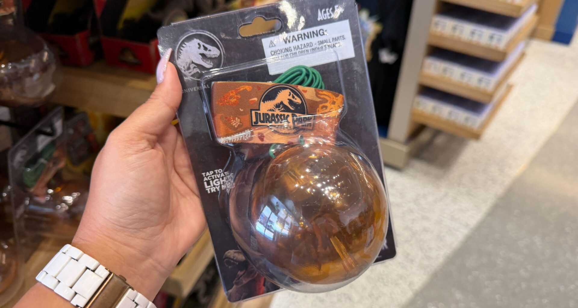 Light-Up Jurassic Park Amber Rebound Ball.