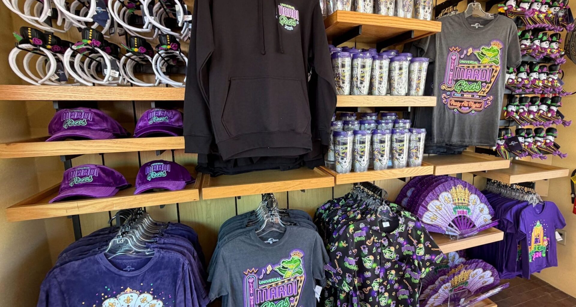 First Batch of Mardi Gras 2026 Merchandise at Universal Orlando Resort