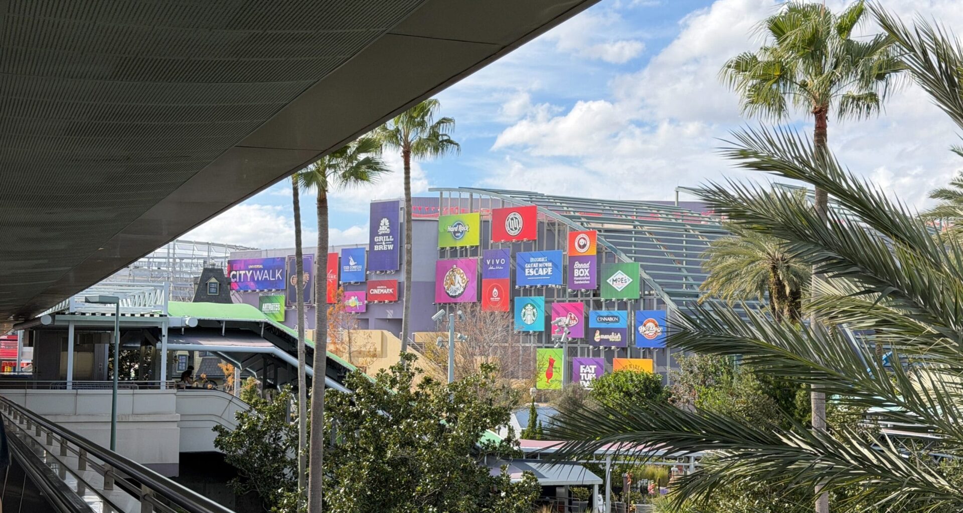 Universal Orlando Resort has replaced the billboards that are hung at the entrance to the CityWalk.