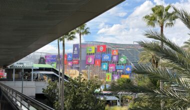 Universal Orlando Resort has replaced the billboards that are hung at the entrance to the CityWalk.