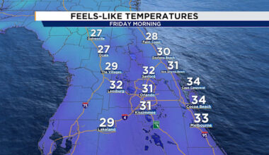 Feeling like the 20s in Florida? Here’s when you can expect the coldest air of season