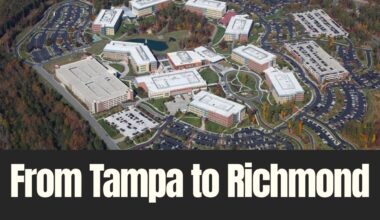 Aerial view of West Creek Business Park in Richmond, Virginia, where a Tampa-based firm is developing a new industrial project.