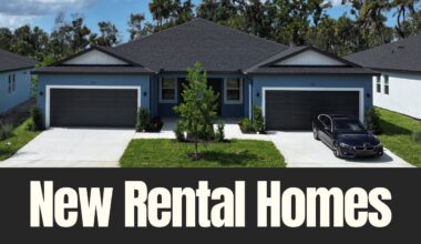 Newly built rental homes in Parrish near the I-75 corridor