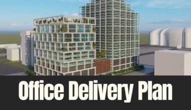 Conceptual rendering of a mixed-use office development proposed for the Historic Gas Plant District in St. Petersburg.