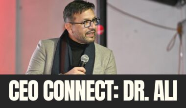 Dr. Irfan Ali speaks during Tampa Bay Business & Wealth’s CEO Connect event, sharing his perspective on leadership, empathy and building a people-first health care organization in Tampa Bay.