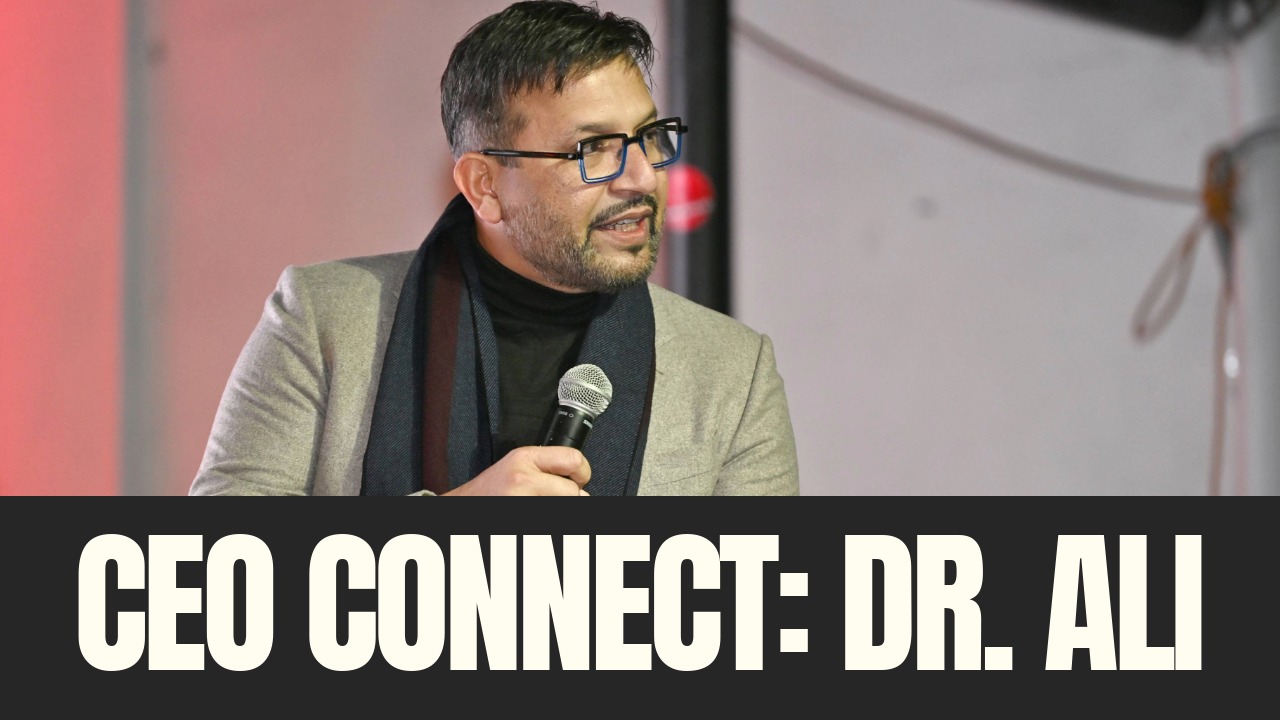 Dr. Irfan Ali speaks during Tampa Bay Business & Wealth’s CEO Connect event, sharing his perspective on leadership, empathy and building a people-first health care organization in Tampa Bay.