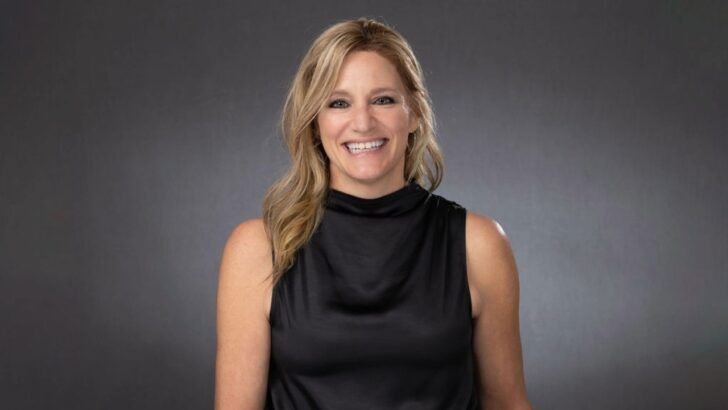 Tracy West, tournament director of the Valspar Championship, photographed against a neutral studio backdrop.