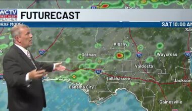 Saturday to see showers and some storms