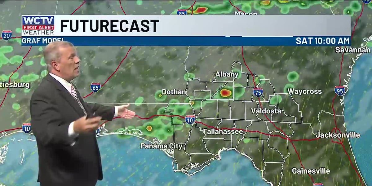 Saturday to see showers and some storms