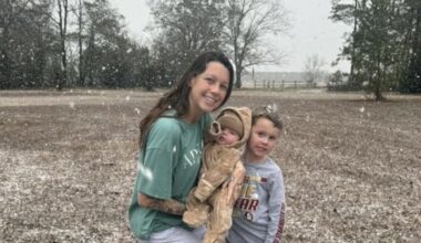 See snow from Sunday’s winter weather