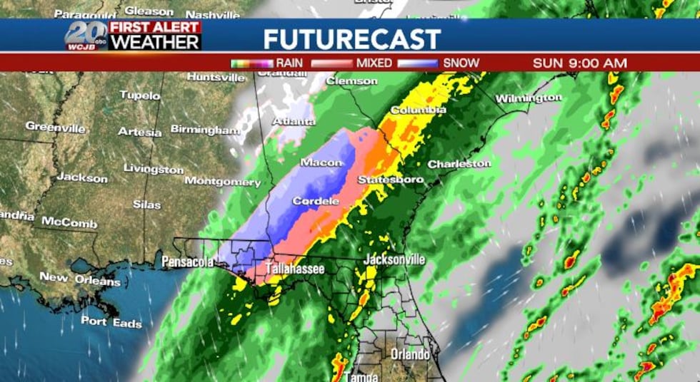 Finally feeling like winter in the Deep South after batches of cold fronts!