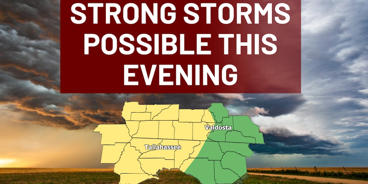 Strong storms this afternoon, then dangerous cold for the Big Bend and South Georgia