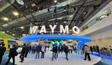 Waymo display at CES 2026
