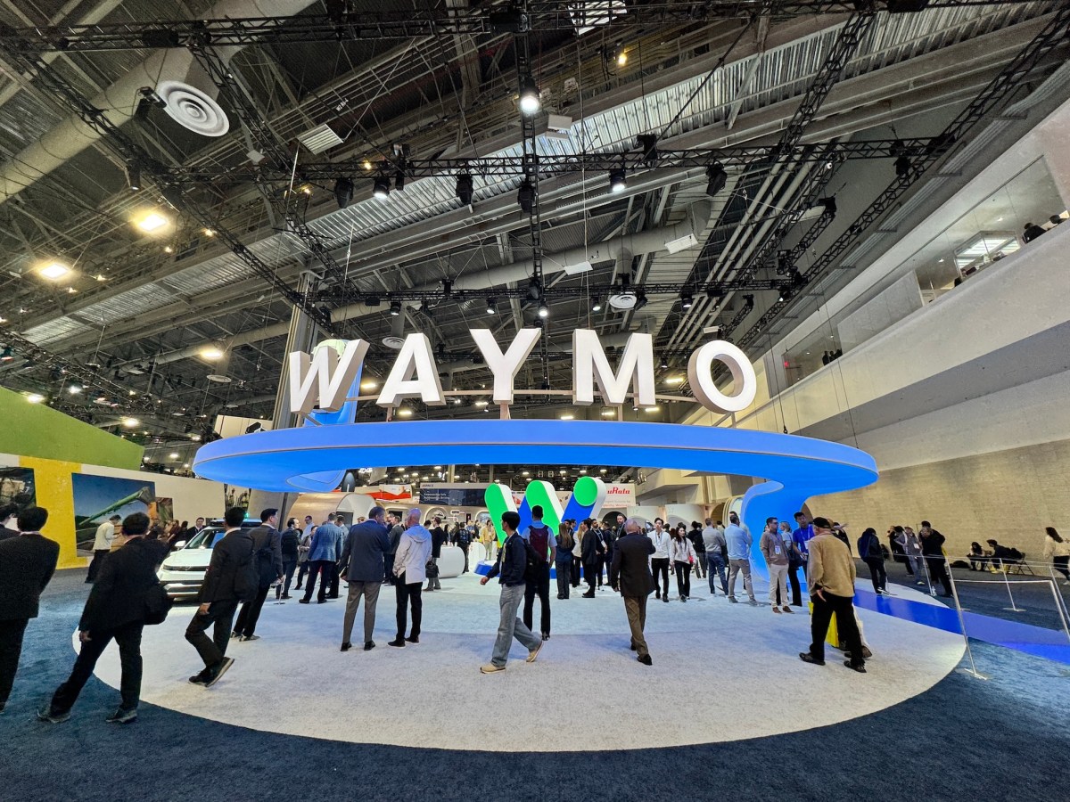 Waymo display at CES 2026