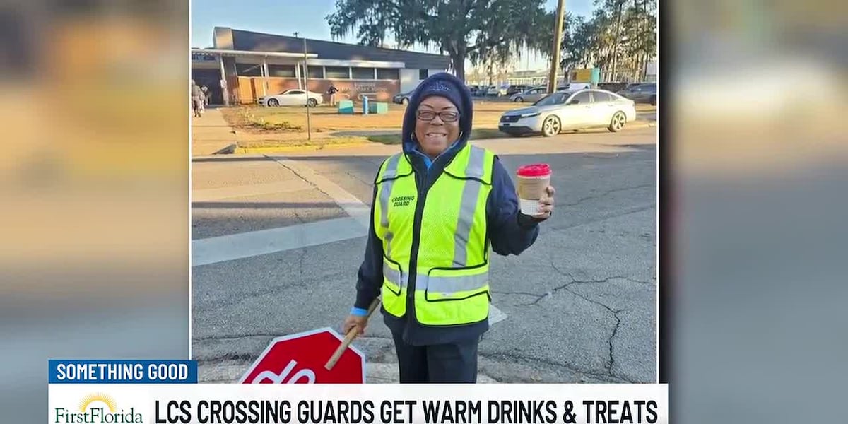 LCS crossing guards get warm drinks and treats