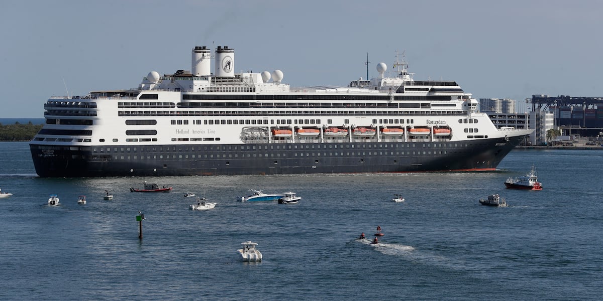 Norovirus outbreak sickens 89 people on Holland America cruise from Fort Lauderdale