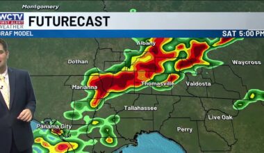 Timing out your weekend showers for Tallahassee, the Big Bend and South Georgia
