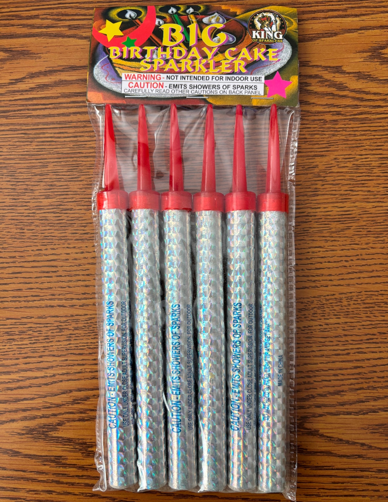 Cake sparklers confiscated