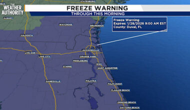 Another frigid morning for Northeast Florida, Southeast Georgia. Here’s when you can expect a brief warmup