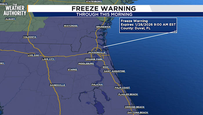 Another frigid morning for Northeast Florida, Southeast Georgia. Here’s when you can expect a brief warmup
