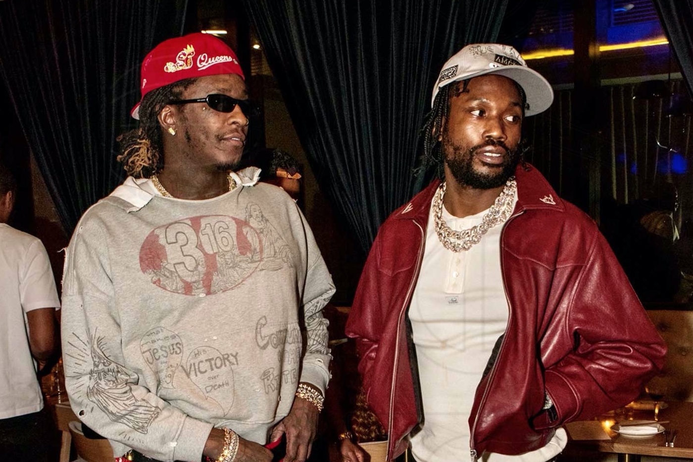 Young Thug and Meek Mill Ring in 2026 in Miami