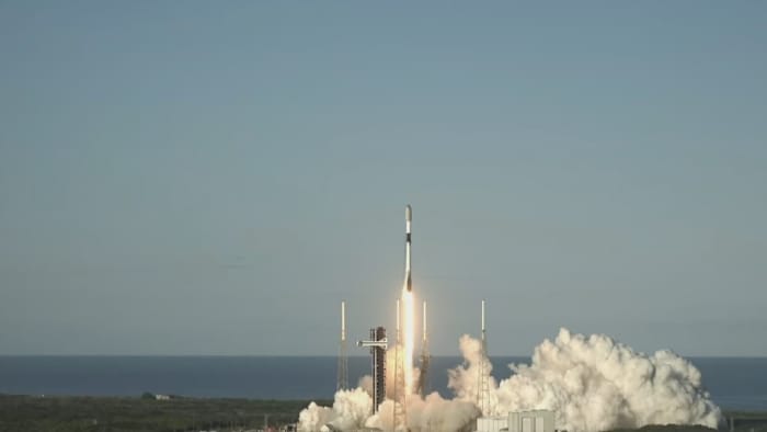 SpaceX rocket launch from Florida coast