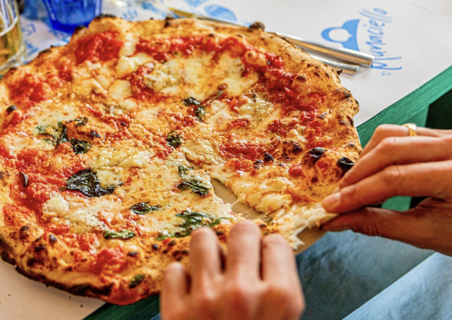 cheese pizza with toppings