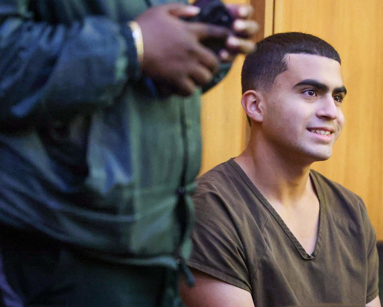 Derek Rosa, 15, who is accused of stabbing his mother Irina Garcia to death in Hialeah back in 2023, appears in court for his hearing.  Derick was 13 at the time of the killing and appeared in Courtroom 4-8 with Judge Richard Hersch presiding during his hearing on Monday, January 5th, 2025, in Miami, Florida.