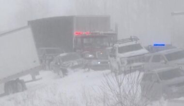 Fierce winter storm causes 100-car pileup, brings snow and deep freeze to Midwest, Northeast