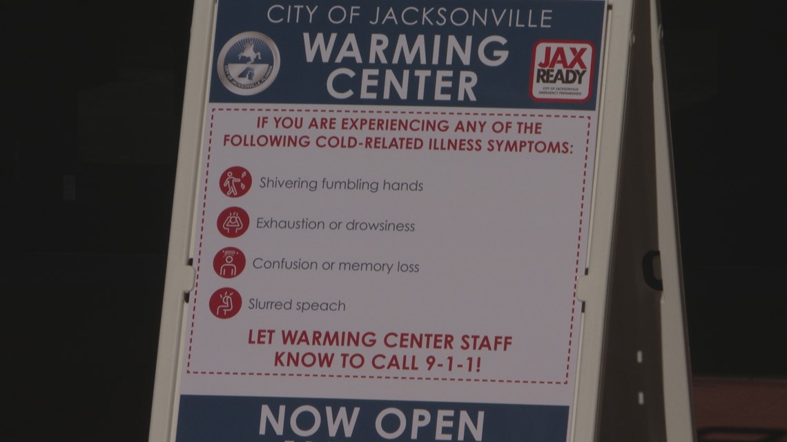 City of Jacksonville to activate warming center plan Thursday for first time this season